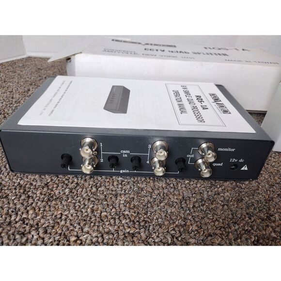 Pro Video RQS-1A CCTV Quad Splitter High Resolution Black White Processor (NOS) - Picture 6 of 7